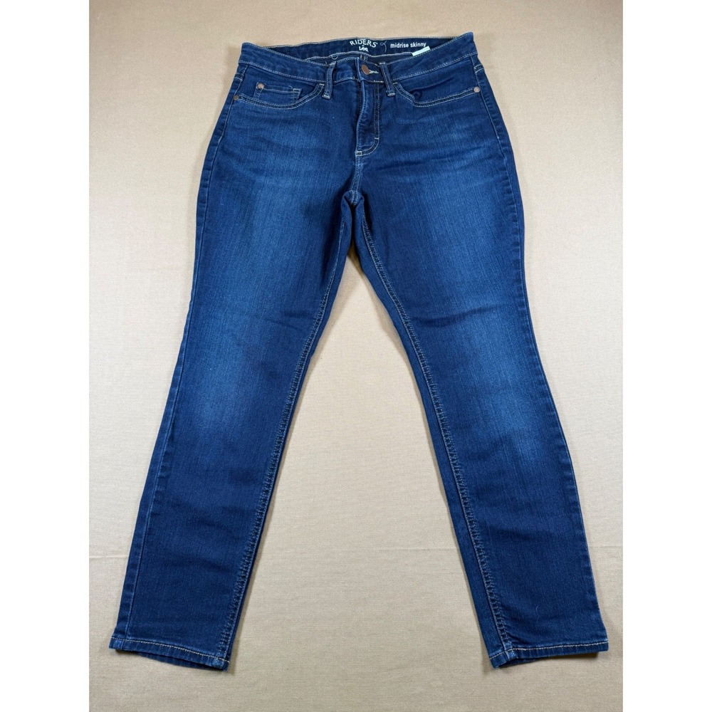 Riders by Lee Midrise Skinny‎ Dark Wash Denim Jeans Womens Size 10P